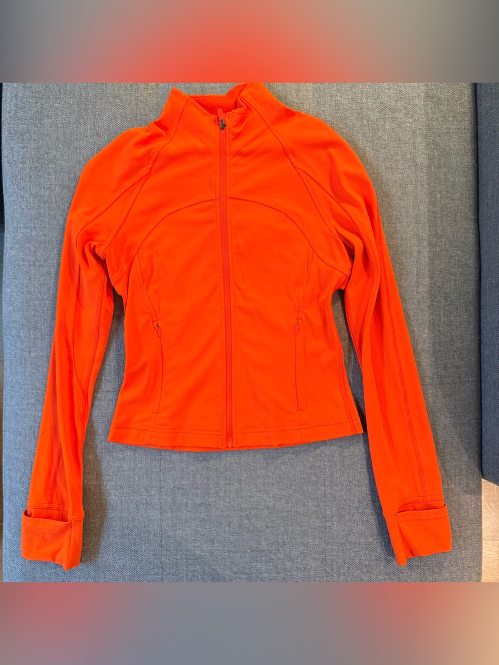 lululemon athletica Women's Bright Orange Full-Zip jacket